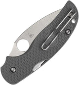 Spyderco Sage 5 Compress Gray Maxamet Knife One Handed Deployment 3 Inch Maxamet Blade FRN Grip For EDC by Spyderco