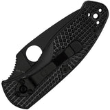 Spyderco Persistence Linerlock Knife - Black FRN Handle 2.75 Inch 8Cr13MoV Blade For EDC by Spyderco