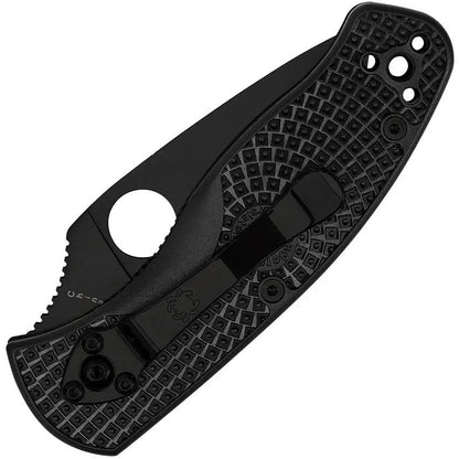 Spyderco Persistence Linerlock Knife - Black FRN Handle 2.75 Inch 8Cr13MoV Blade For EDC by Spyderco