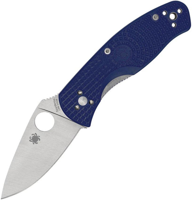 Spyderco Persistence Folding Knife Blue FRN Bi Directional Texture Linerlock CPM S35VN EDC Ready by Spyderco