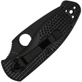 Spyderco Persistence Linerlock Folding Knife - Compact EDC with Black Serrated 8Cr13MoV Blade and FRN Handle by Spyderco