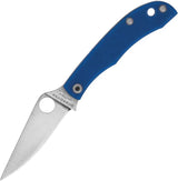 Spyderco Honeybee Slip Joint Knife Blue G10 Handle Two Inch Closed EDC Favorite For Knife Enthusiasts by Spyderco