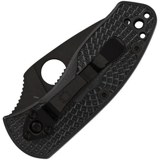 Spyderco Ambitious Lightweight Linerlock - Ultra Lightweight EDC Knife With Black 2.25 Inch 8Cr13MoV Blade by Spyderco