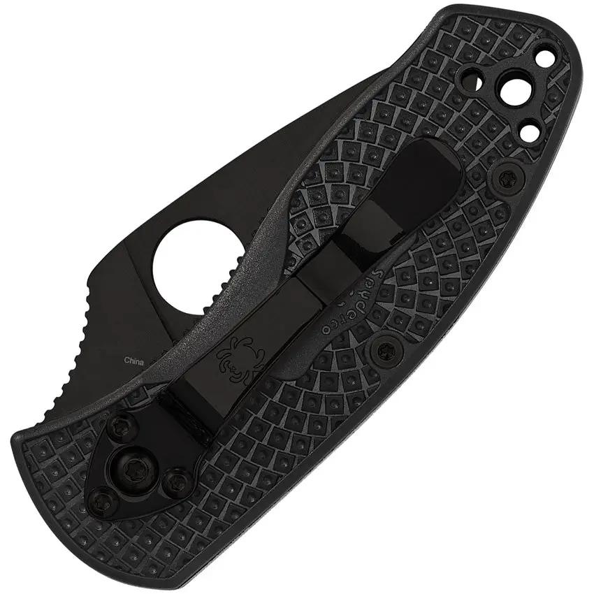 Spyderco Ambitious Lightweight Linerlock - Ultra Lightweight EDC Knife With Black 2.25 Inch 8Cr13MoV Blade by Spyderco
