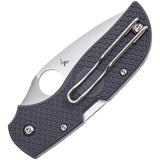 Spyderco Chaparral Lockback EDC Knife - 2.5In Satin CTS-XHP Blade, Lightweight Gray FRN Handle by Spyderco