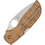 Spyderco Chapparal Lockback EDC Knife - Satin CTS XHP Blade With Bird Eye Maple Handle by Spyderco