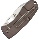 Spyderco Techno 2 Framelock Titanium EDC Knife - 2.5-Inch CTS-XHP Blade For Everyday Carry by Spyderco