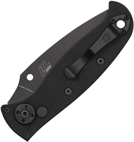 Spyderco Auto Autonomy Knife - 2 Button Lock Auto Opening With Black DLC Blade And G10 Handle by Spyderco