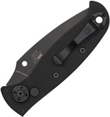 Spyderco Auto Autonomy Knife - 2 Button Lock Auto Opening With Black DLC Blade And G10 Handle by Spyderco