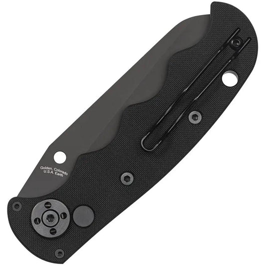 Spyderco Auto Button Lock Knife C165GSBBK2 For EDC Pros 3.5In LC200N Blade - Fast One-Handed Deployment by Spyderco