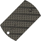 Spyderco Dog Tag Non Locking Folder Knife - Compact EDC With CPM S30V Sheepfoot Blade And Carbon Fiber G10 Handle by Spyderco