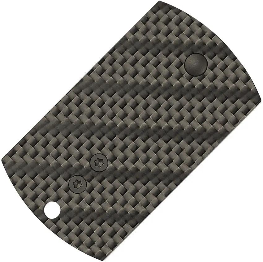 Spyderco Dog Tag Non Locking Folder Knife - Compact EDC With CPM S30V Sheepfoot Blade And Carbon Fiber G10 Handle by Spyderco