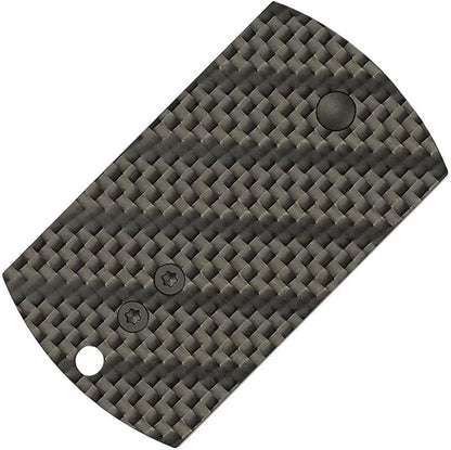 Spyderco Dog Tag Non Locking Folder Knife - Compact EDC With CPM S30V Sheepfoot Blade And Carbon Fiber G10 Handle by Spyderco