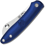Spyderco Roadie Blue Folding Knife - N690Co Blade For Everyday Carry And Fast Access by Spyderco