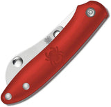Spyderco Roadie Red FRN Pocket Knife - Compact EDC With 2.125 Inch N690Co Sheepsfoot Blade by Spyderco