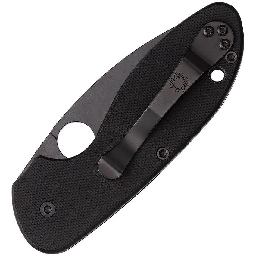 Spyderco Efficient Linerlock Knife - 3 Inch Blade, Black G10 Handle, 8Cr13MoV For Everyday Carry by Spyderco