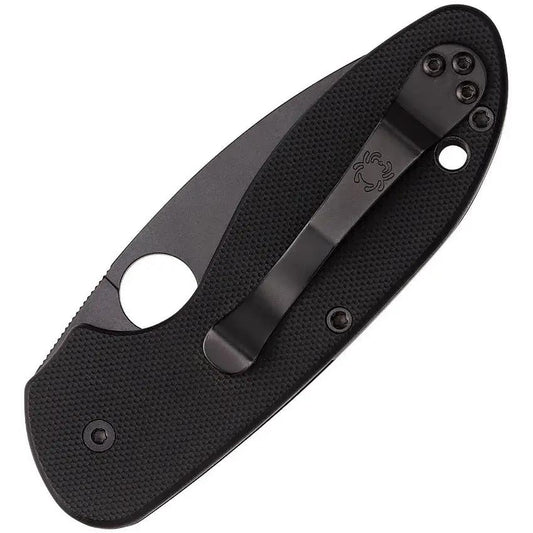 Spyderco Efficient Linerlock Knife - 3 Inch Blade, Black G10 Handle, 8Cr13MoV For Everyday Carry by Spyderco