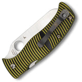 Spyderco Caribbean Compression Lock Knife - Premium Satin Serrated LC 200N Blade With G10 Handle by Spyderco