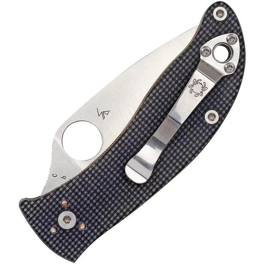 Spyderco Alcyone Linerlock Folding Knife - CTS BD1 Satin Blade With Gray G10 Handle For EDC Enthusiasts by Spyderco