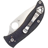 Spyderco Alcyone Linerlock Folding Knife - CTS BD1 Satin Blade With Gray G10 Handle For EDC Enthusiasts by Spyderco