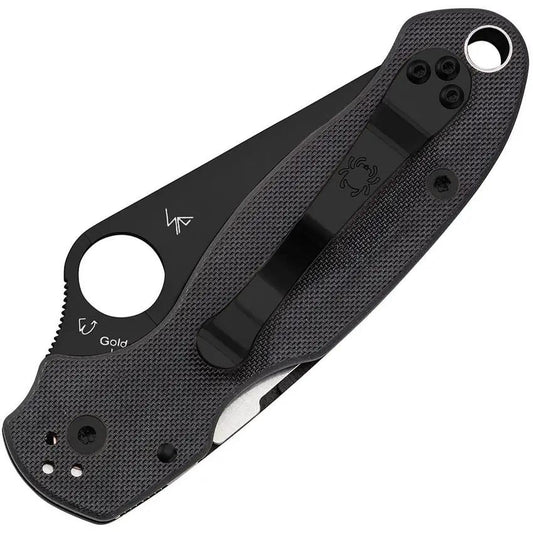 Spyderco Para 3 Black DLC S45VN Folding Knife With G10 Handle For Everyday Carry - Durable DLC Blade For EDC by Spyderco