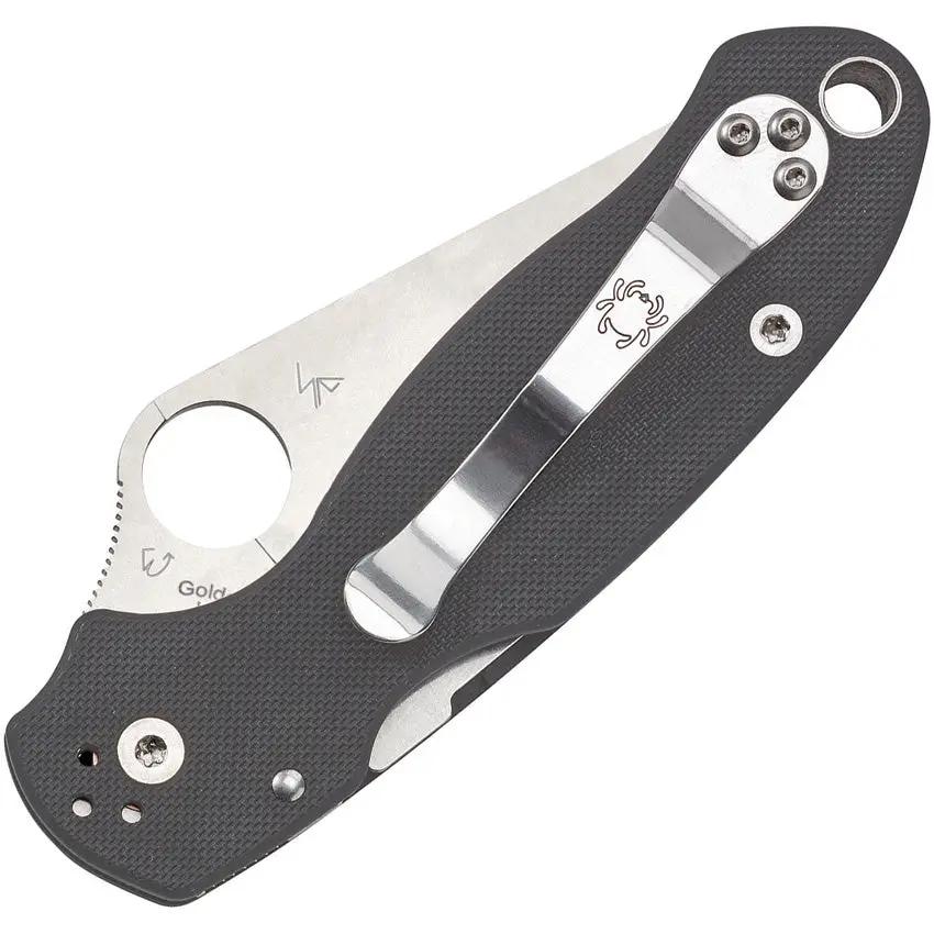 Spyderco Para 3 Compression Lock Gray G10 Knife - 3-Inch Maxamet Blade For EDC Enthusiasts by Spyderco