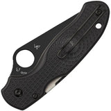 Spyderco Para 3 Compression Lock Folding Knife CTS BD1 Black FRN Handle - EDC Ready 3 Inch Blade by Spyderco