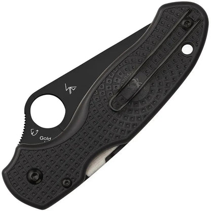 Spyderco Para 3 Compression Lock Folding Knife CTS BD1 Black FRN Handle - EDC Ready 3 Inch Blade by Spyderco