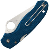Spyderco Para 3 Compression Lock Knife - CPM SPY27 Blade With Blue FRN Handle For EDC Enthusiasts by Spyderco