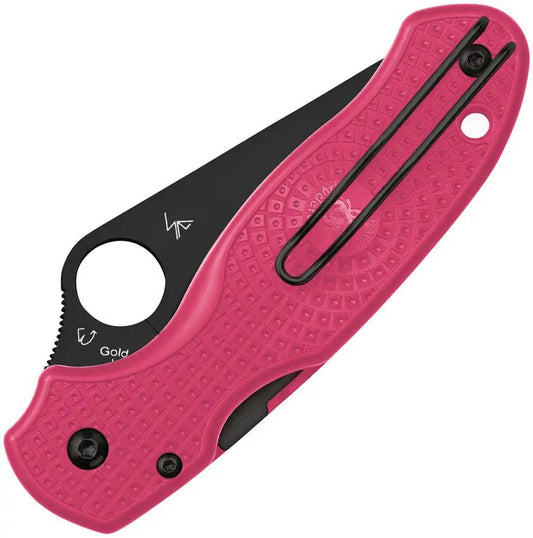 Spyderco Para 3 Compression Lock Pink Handle Knife - Breast Cancer Awareness Supporter Edition by Spyderco