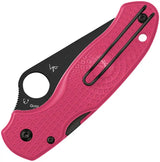 Spyderco Para 3 Compression Lock Pink Handle Knife - Breast Cancer Awareness Supporter Edition by Spyderco