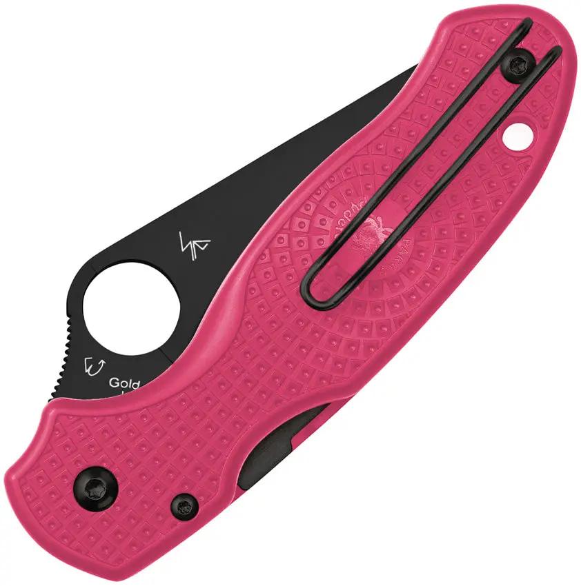 Spyderco Para 3 Compression Lock Pink Handle Knife - Breast Cancer Awareness Supporter Edition by Spyderco