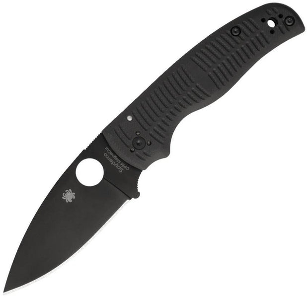 Spyderco Shaman Salt Compression Lock Knife with CPM MagnaCut Black G10 for EDC Enthusiasts by Spyderco