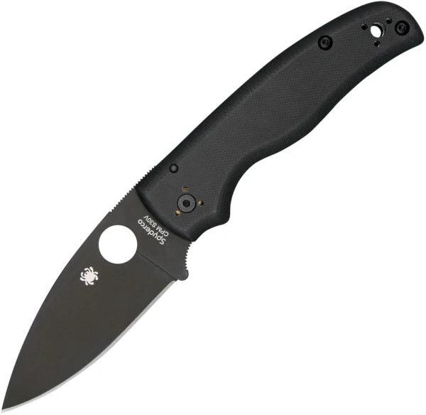 Spyderco Shaman Compression Lock Folding Knife With CPM S30V Blade Black G10 Handle For EDC Enthusiasts by Spyderco