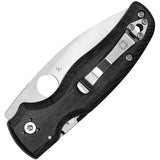 Spyderco Shaman Compression Lock Knife - CPM S30V Satin Blade And Black G10 Handle by Spyderco