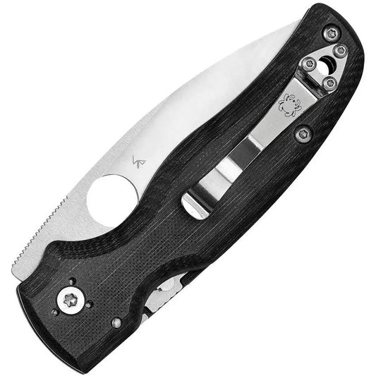 Spyderco Shaman Compression Lock Knife - CPM S30V Satin Blade And Black G10 Handle by Spyderco
