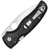 Spyderco Shaman Folding Knife - Compression Lock with Serrated CPM S30V Blade for EDC Tasks by Spyderco