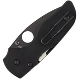 Spyderco Lil Native Compression Lock Knife - DLC Coated S30V Serrated Blade For EDC Enthusiasts by Spyderco