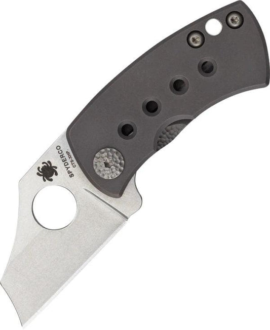 Spyderco McBee Framelock Knife C236TIP Titanium Handle Wharncliffe Blade CTS XHP Two And A Quarter Inch Closed EDC by Spyderco
