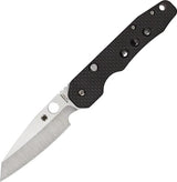 Spyderco Smock Compression Lock Knife With Premium S30V Blade And Carbon Fiber G10 Handle For EDC Enthusiasts by Spyderco