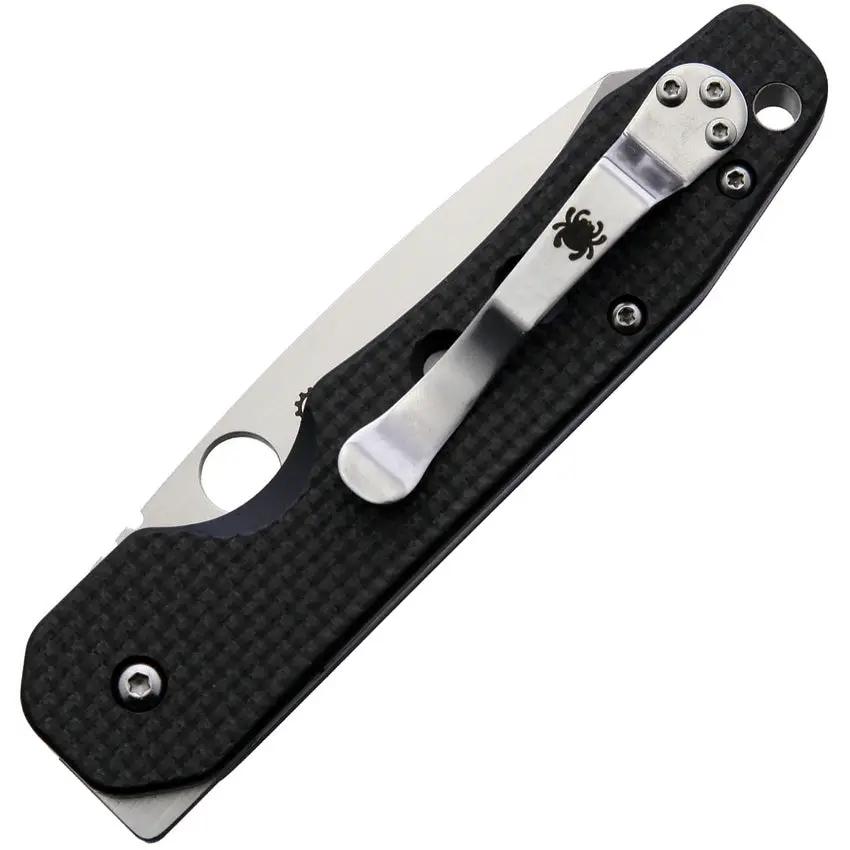 Spyderco Smock Compression Lock Knife - Premium S30V Blade And Carbon Fiber G10 Handle For EDC Enthusiasts by Spyderco