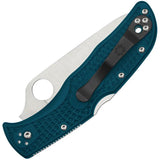 Spyderco Endela Lockback Knife - K390 Blade With Blue FRN Handle For EDC Confidence by Spyderco