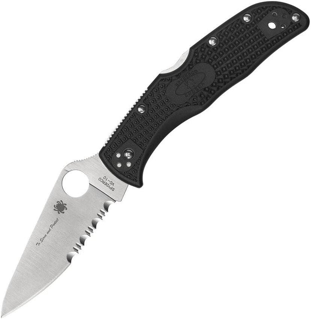 Spyderco Endela Lockback Blue Line C243FPSBKBL by Spyderco