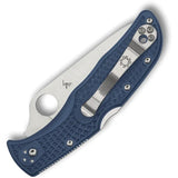 Spyderco Endela Lockback - CPM SPY27 Satin Blade With Blue FRN Handle For Everyday Carry by Spyderco