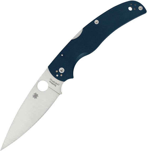 Spyderco Native Chief Lockback Knife With CPM SPY27 Steel Blade And Cobalt G10 Handle Premium Everyday Carry by Spyderco