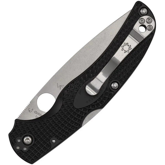 Spyderco Native Chief Lockback EDC Knife - One-Handed Control, 4-Inch BD1 Satin Blade, FRN Handle by Spyderco
