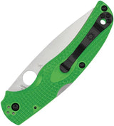 Spyderco Native Chief Salt Lockback Green FRN EDC Knife - Corrosion Resistant LC200N Blade For Outdoor Enthusiasts by Spyderco