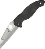Spyderco Canis Compression Lock Knife CF G10 Handle S30V Wharncliffe Blade For EDC Enthusiasts by Spyderco