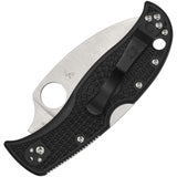 Spyderco RockJumper Lockback Knife - Black FRN Handle With Serrated VG10 Wharncliffe Blade For EDC Enthusiasts by Spyderco
