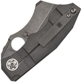 Spyderco Stovepipe RIL Titanium CPM 20CV Cleaver EDC Knife - Stonewash Finish And Lightweight Titanium Handle by Spyderco